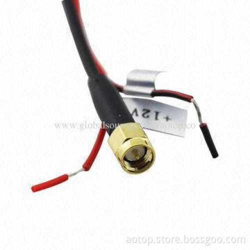 High-quality Car Active Antennas for Digital TV Boxes with VHF/UHF, Brass Connector